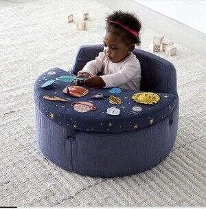 Crate and Barrel Kids Deep Space Activity Chair *Tray EUC *TRAY ONLY* RARE